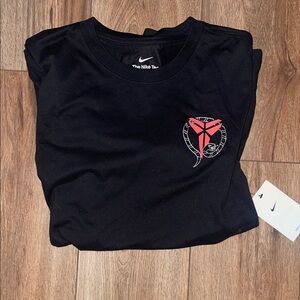 Kobe Nike Black Tee with Red Snake Graphic